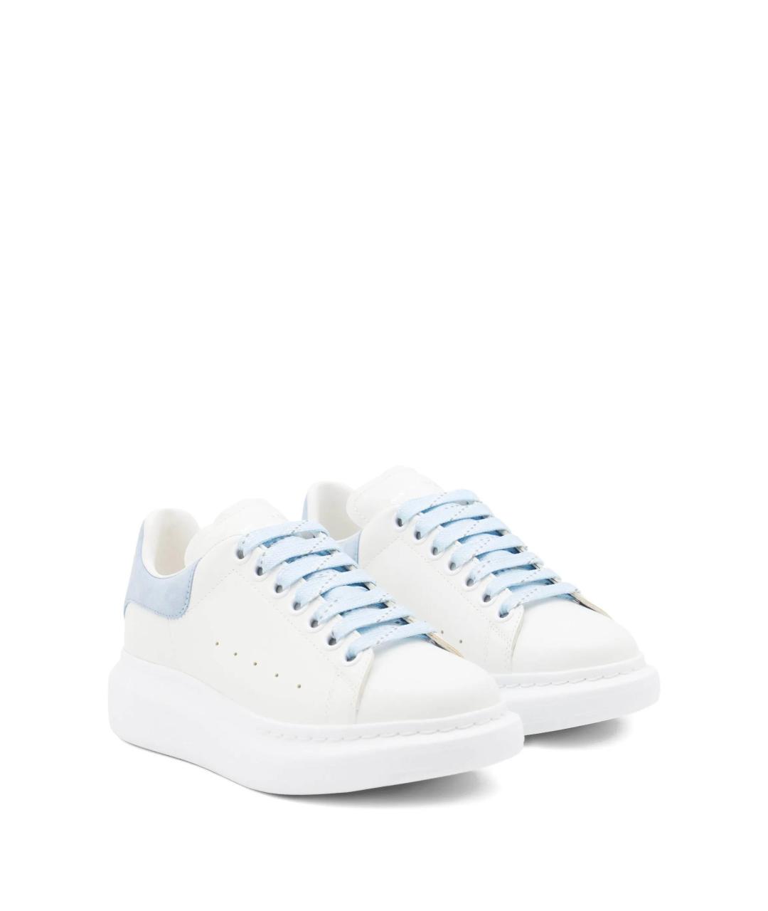 ALEXANDER MCQUEEN Белые кожаные кеды, фото 2