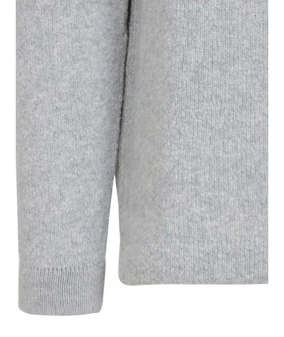 STONE ISLAND Серый шерстяной джемпер / свитер, фото 3