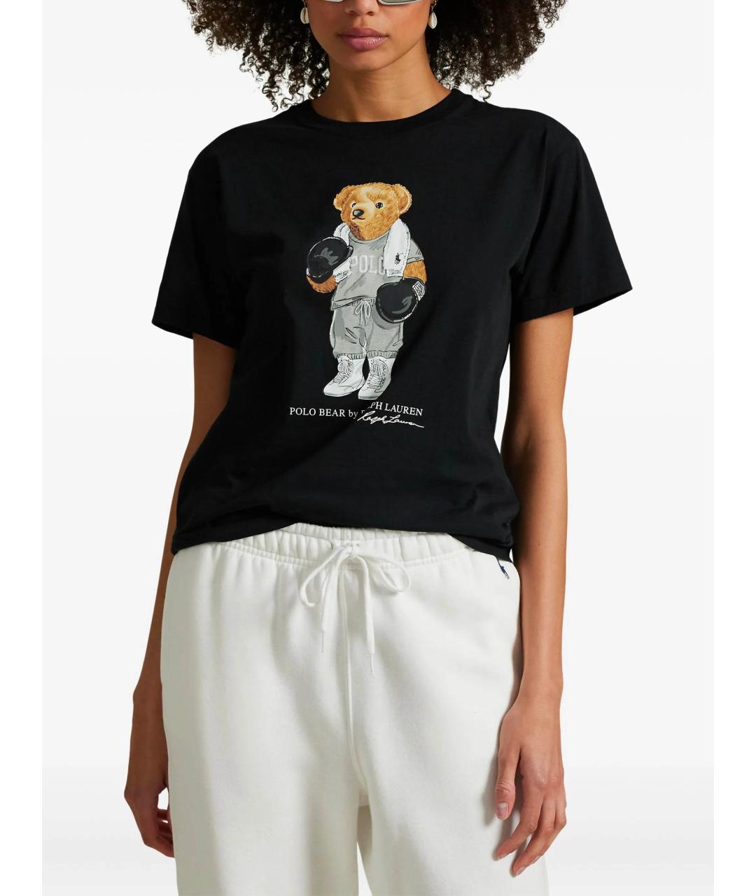 POLO RALPH LAUREN Черная хлопковая футболка, фото 3