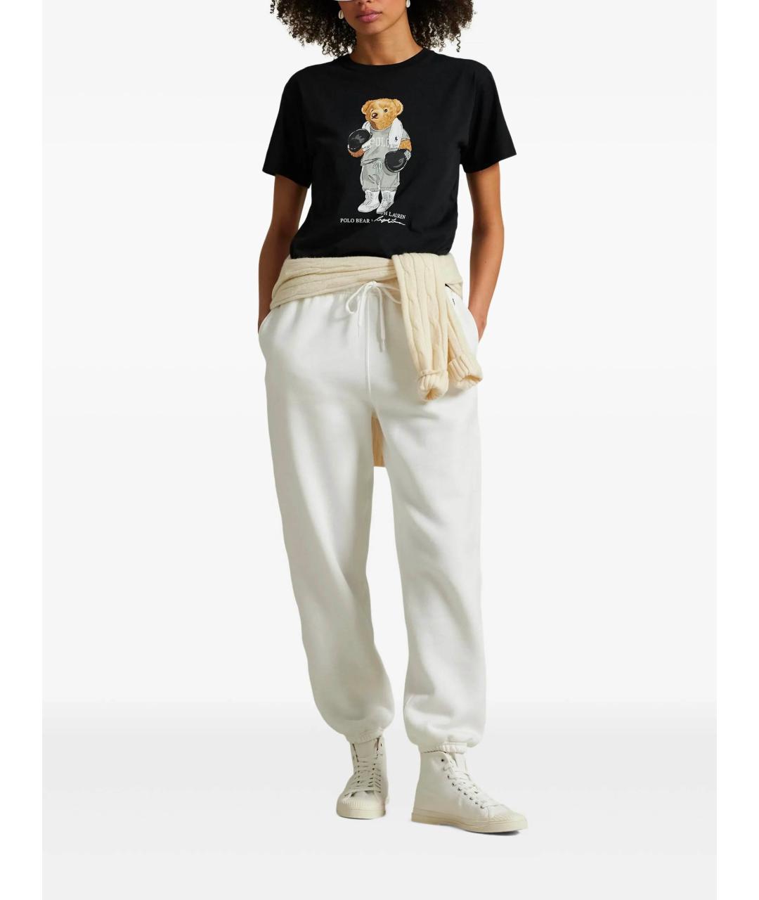POLO RALPH LAUREN Черная хлопковая футболка, фото 2