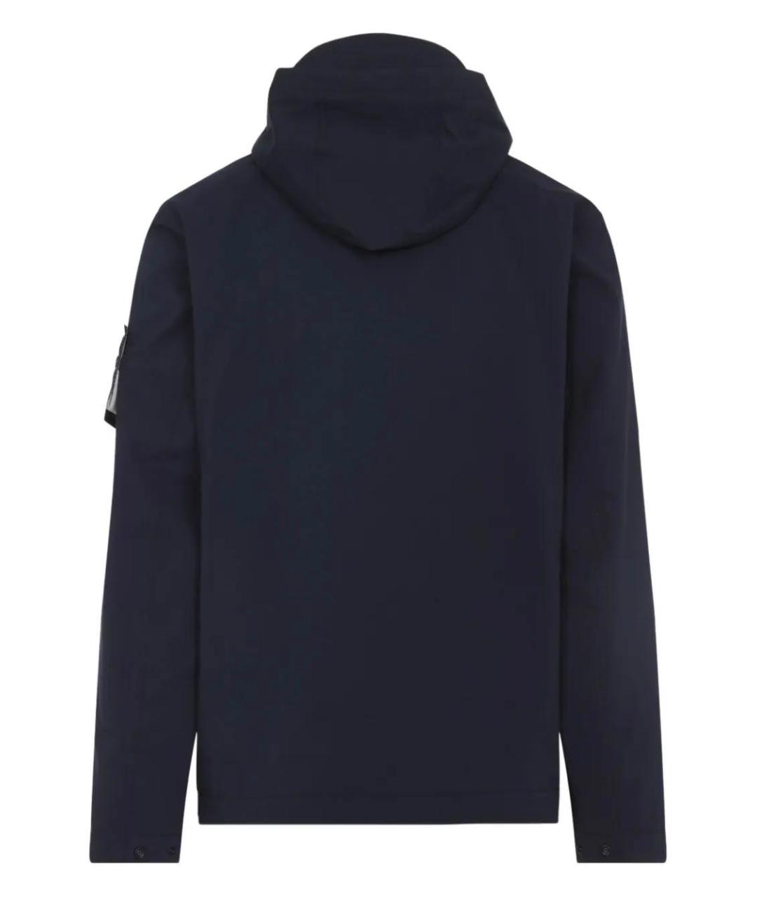 STONE ISLAND Темно-синяя полиэстеровая куртка, фото 2