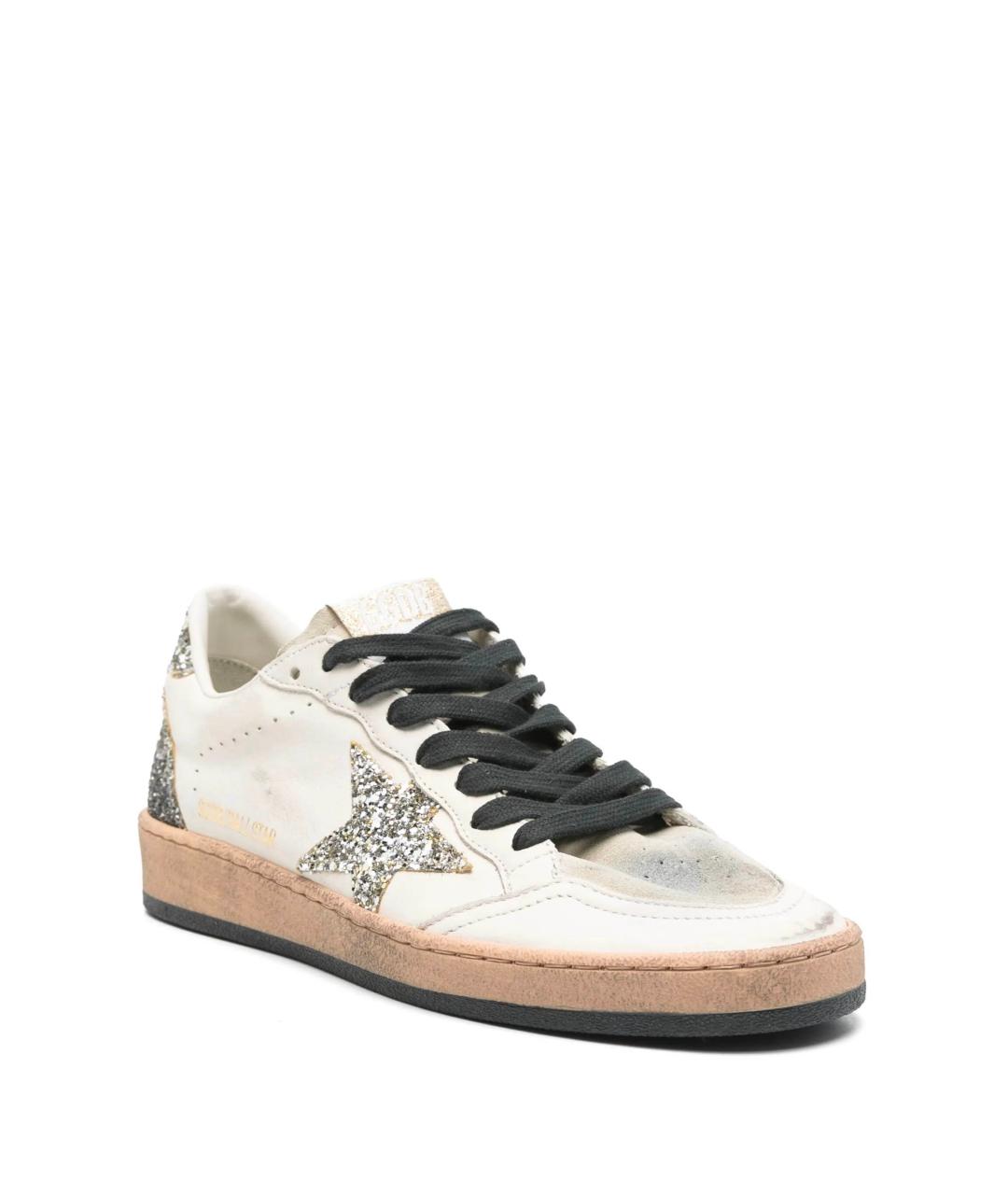 GOLDEN GOOSE DELUXE BRAND Белые кожаные кеды, фото 2