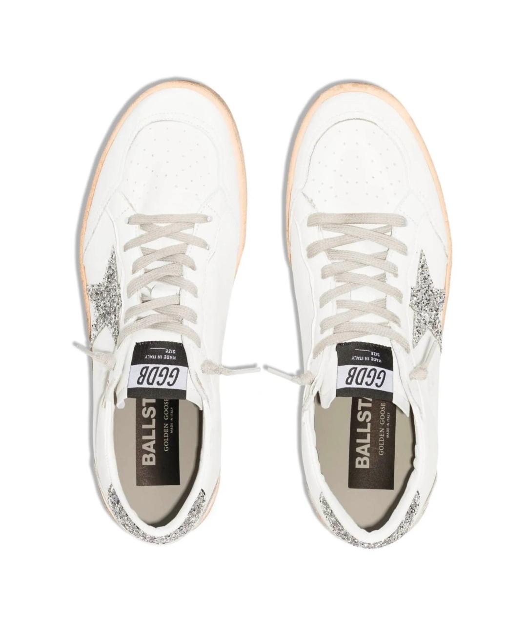 GOLDEN GOOSE DELUXE BRAND Белые кожаные кеды, фото 4