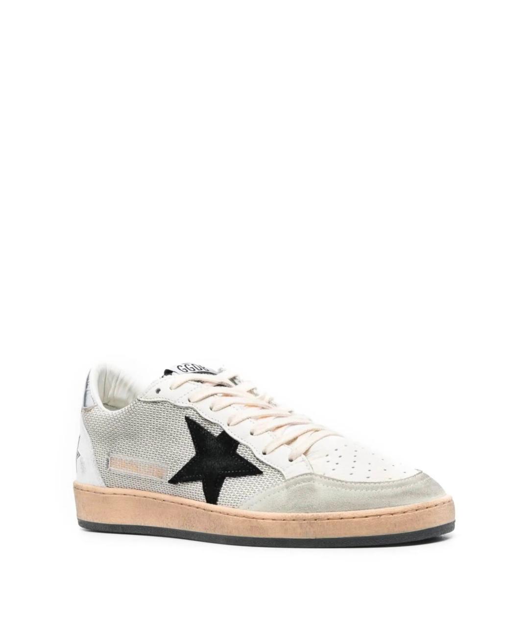 GOLDEN GOOSE DELUXE BRAND Серые синтетические низкие кроссовки / кеды, фото 2