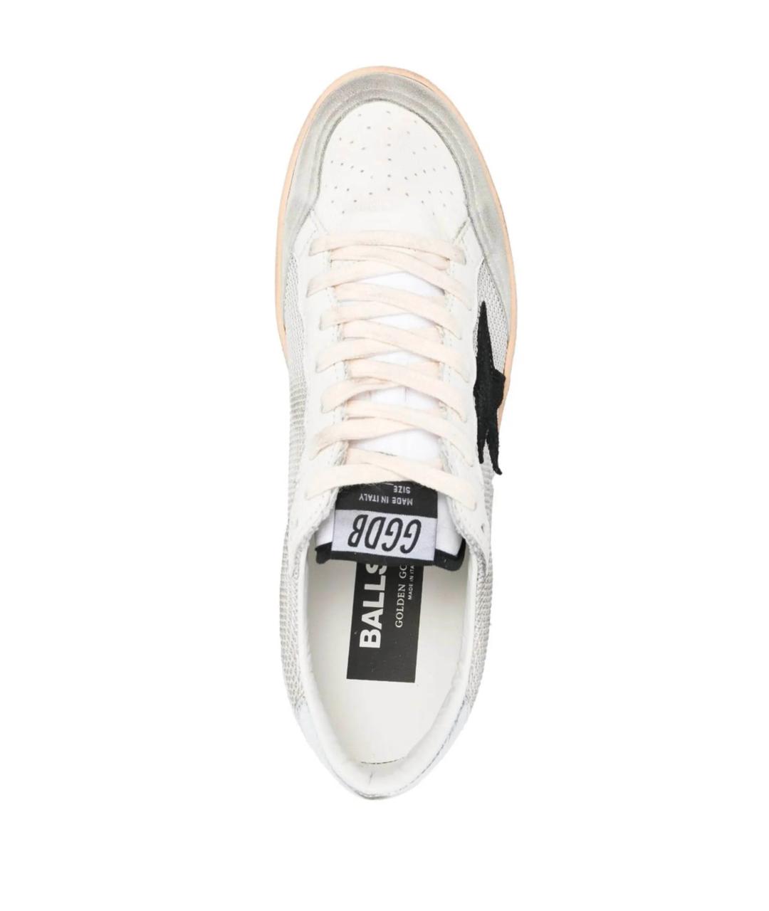 GOLDEN GOOSE DELUXE BRAND Серые синтетические низкие кроссовки / кеды, фото 4