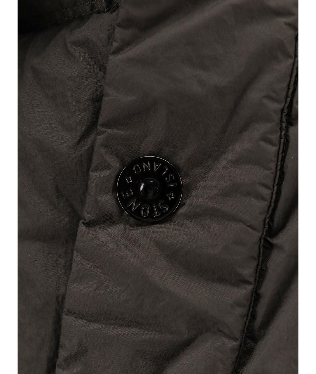 STONE ISLAND Коричневая полиамидовая куртка, фото 3