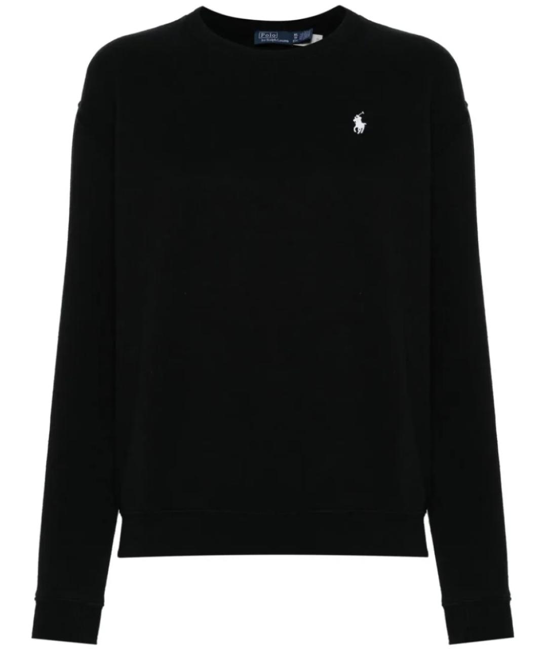 POLO RALPH LAUREN Черный хлопковый джемпер / свитер, фото 1