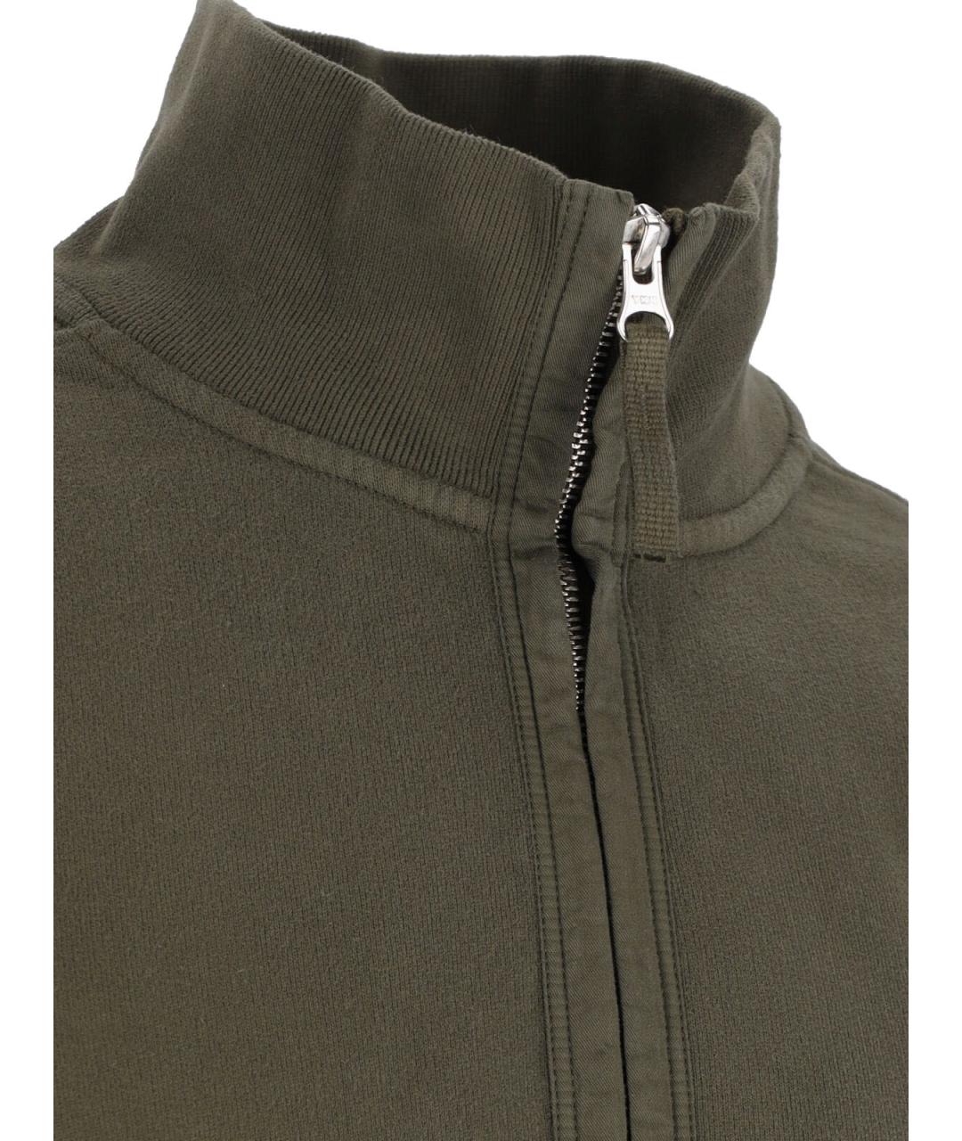 STONE ISLAND Зеленая хлопковая водолазка, фото 5