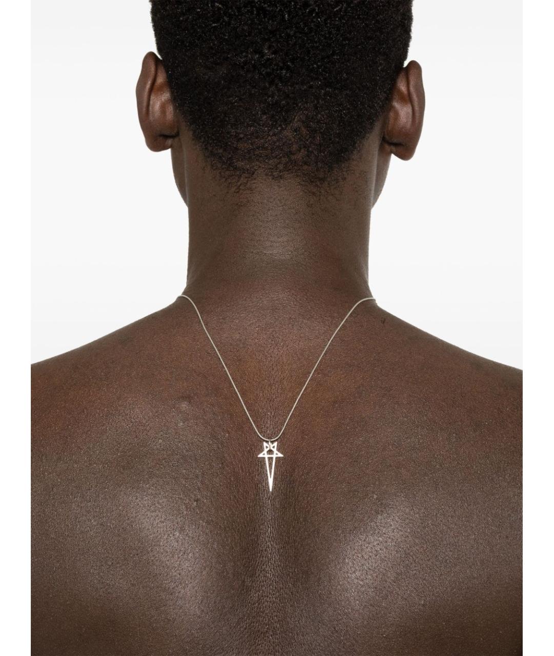 RICK OWENS Серебряная металлическая цепочка/подвеска, фото 2
