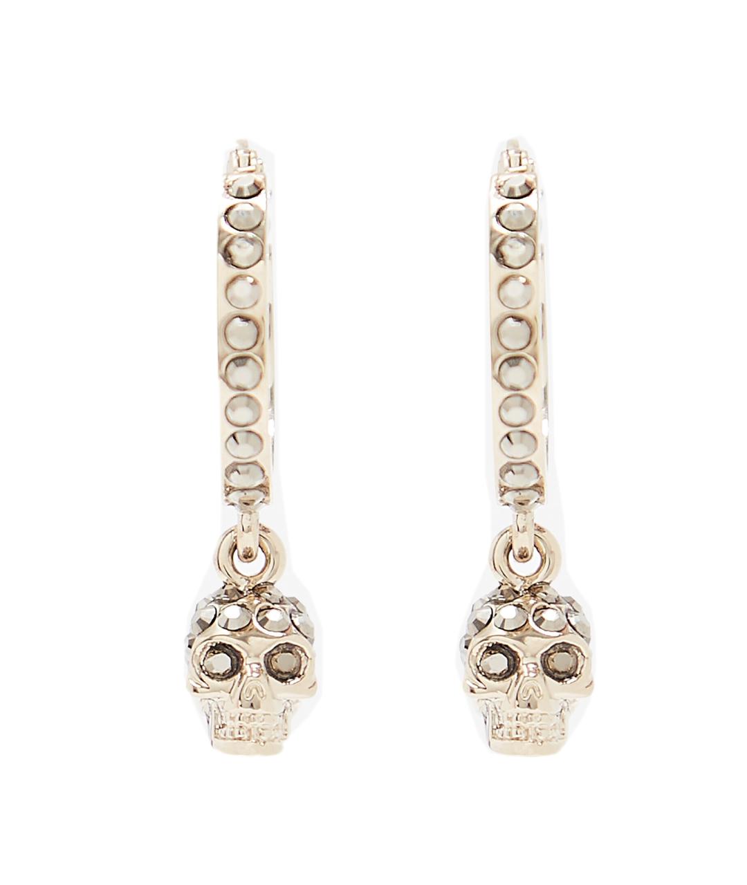 ALEXANDER MCQUEEN Золотые металлические серьги, фото 1