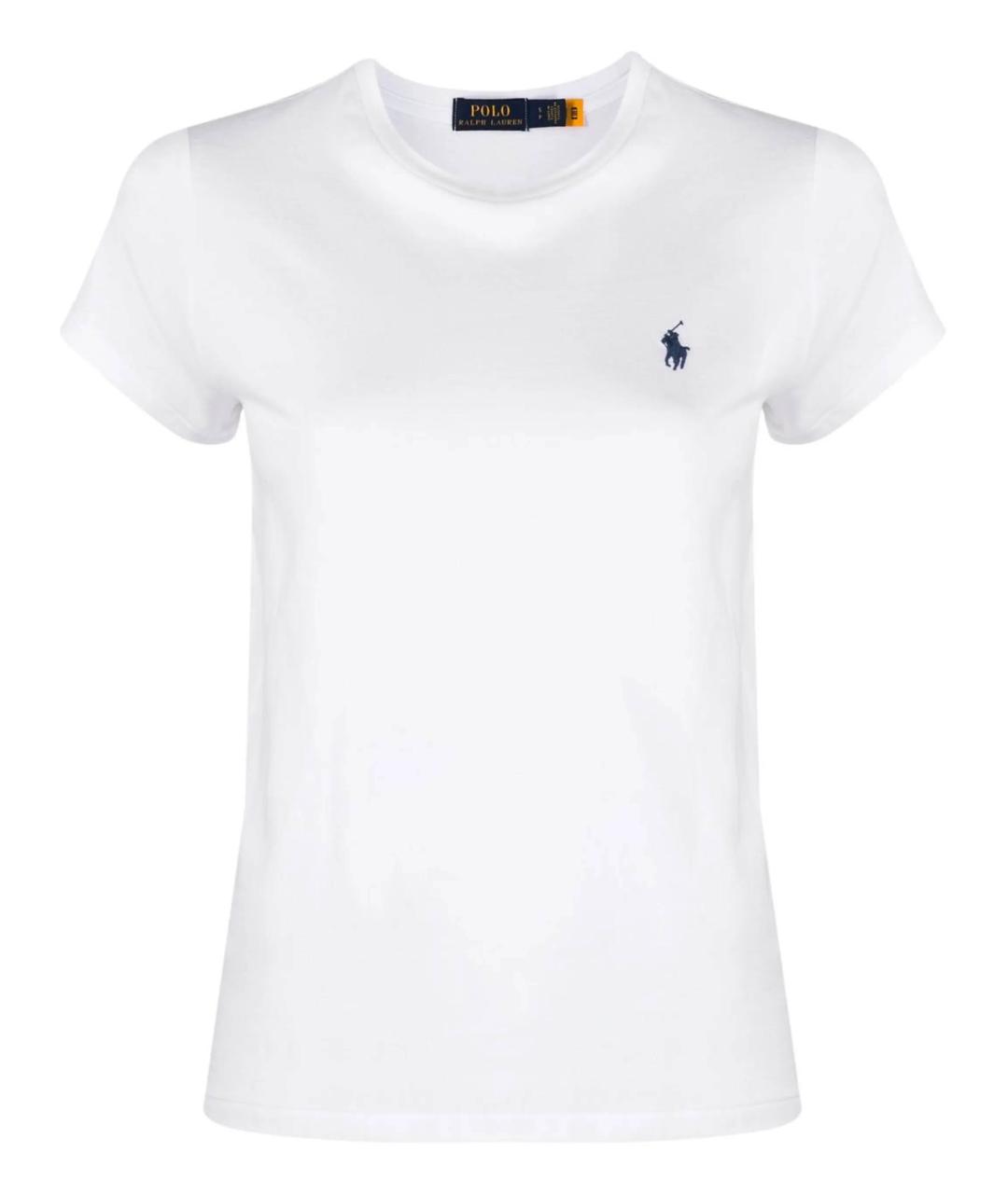 POLO RALPH LAUREN Белая хлопковая футболка, фото 1