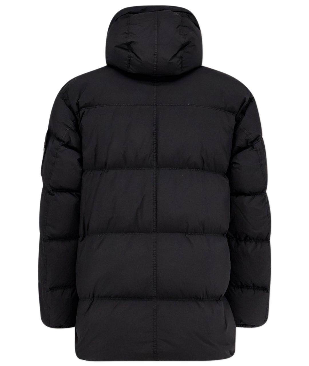 STONE ISLAND Черная полиамидовая куртка, фото 2