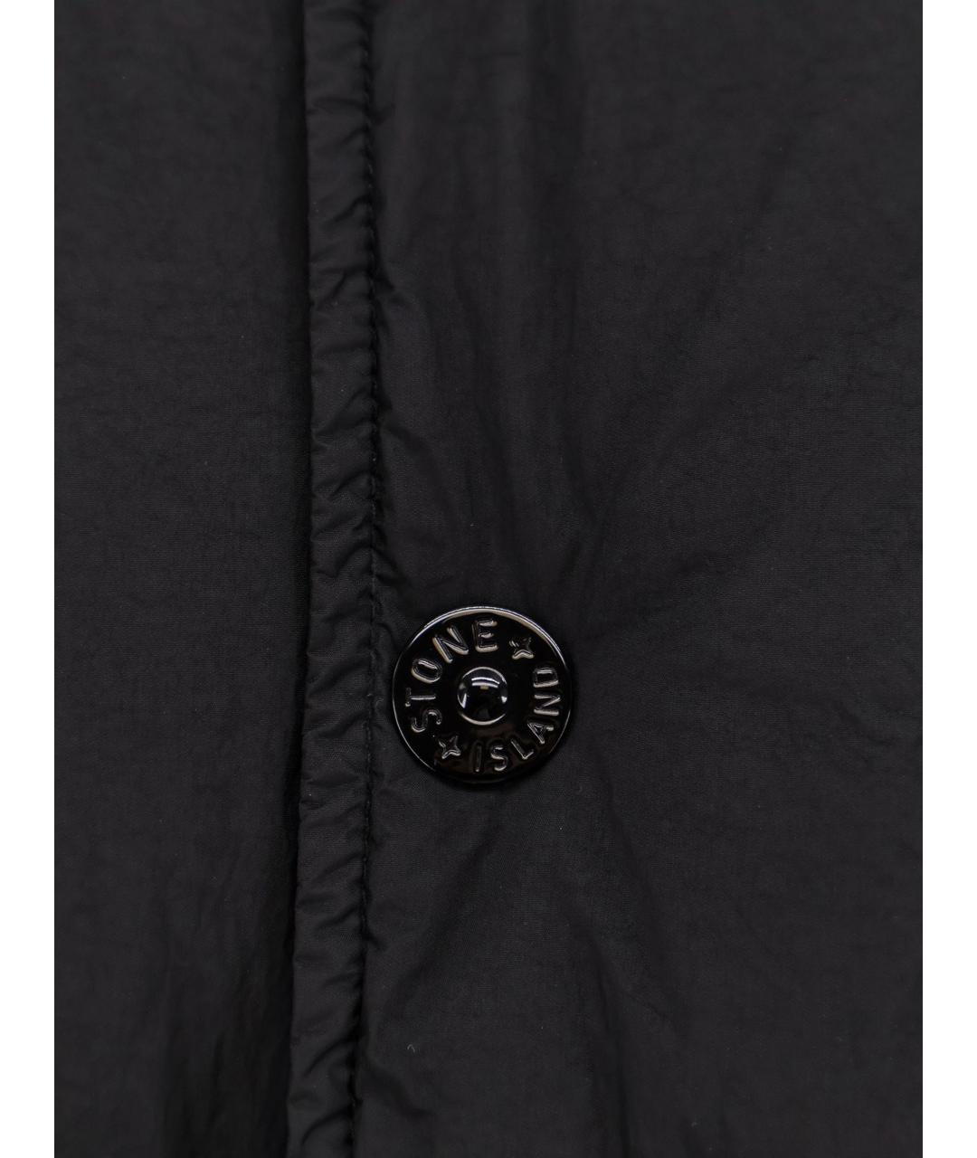 STONE ISLAND Черная полиамидовая куртка, фото 3
