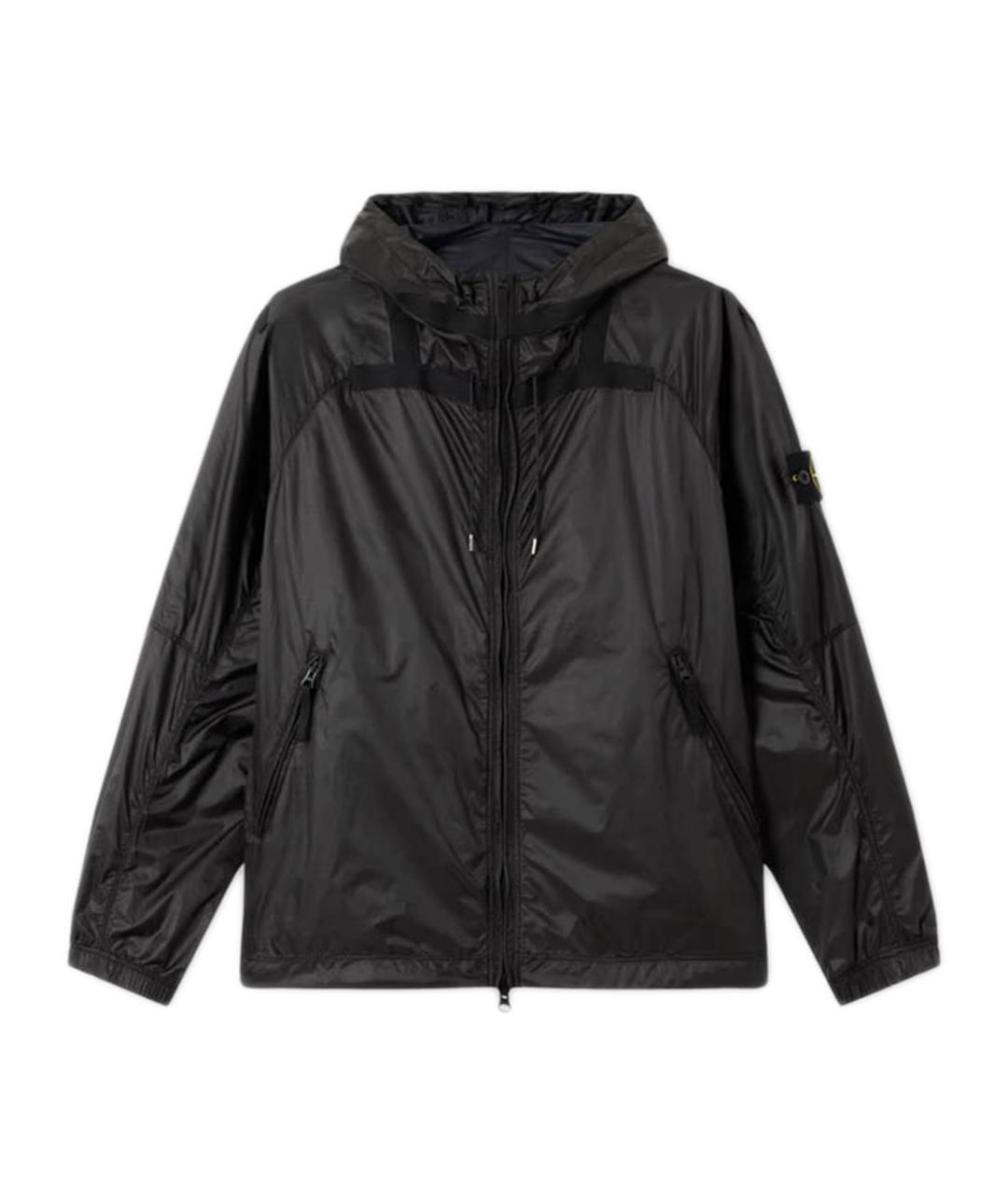 STONE ISLAND Черная полиамидовая куртка, фото 1