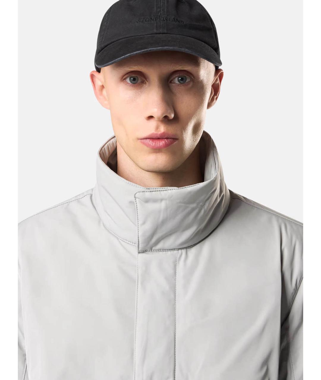 STONE ISLAND Серая полиэстеровая куртка, фото 4