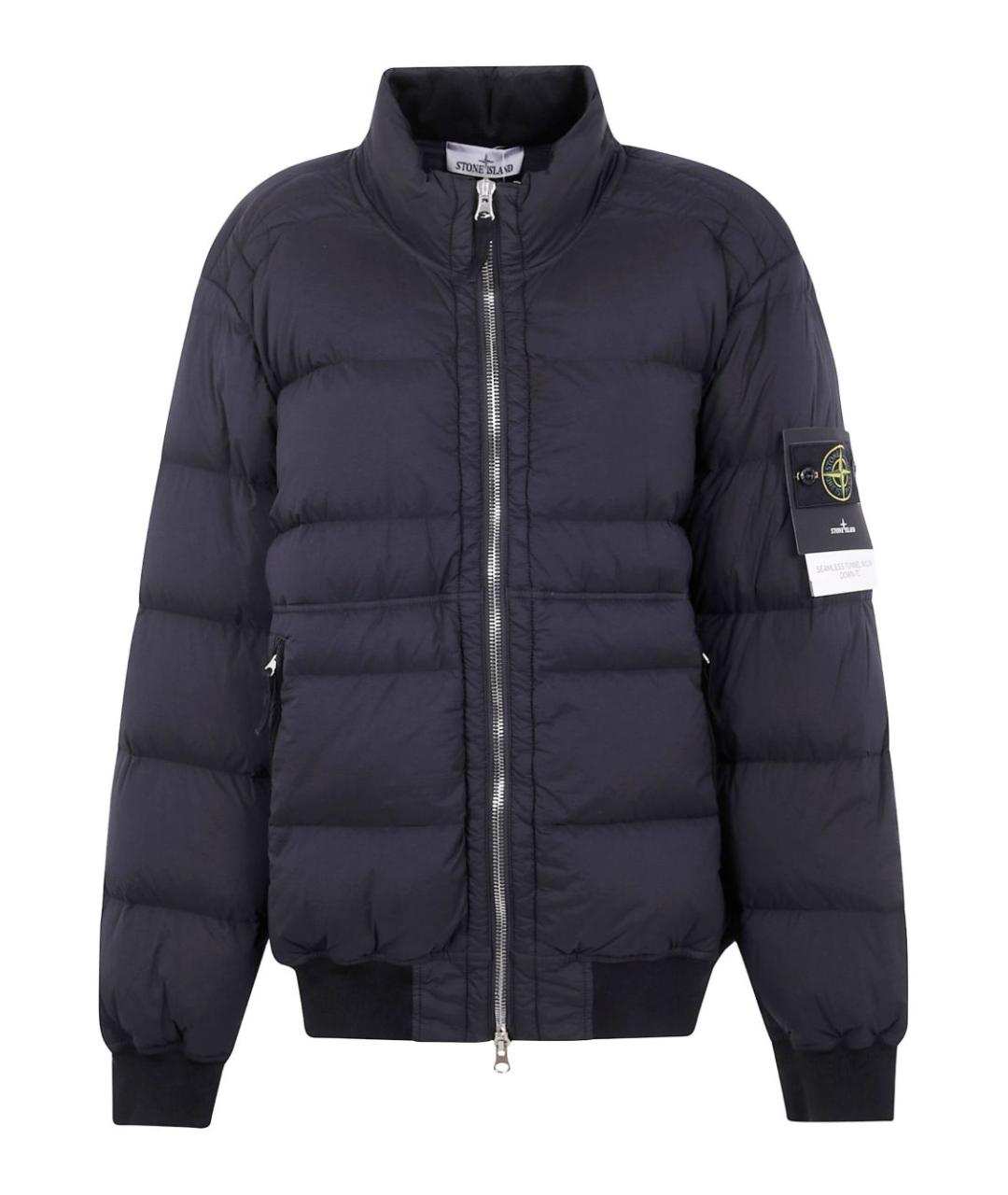 STONE ISLAND Черная полиамидовая куртка, фото 1