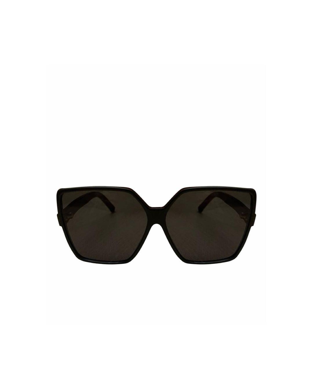 SAINT LAURENT Черные пластиковые солнцезащитные очки, фото 1