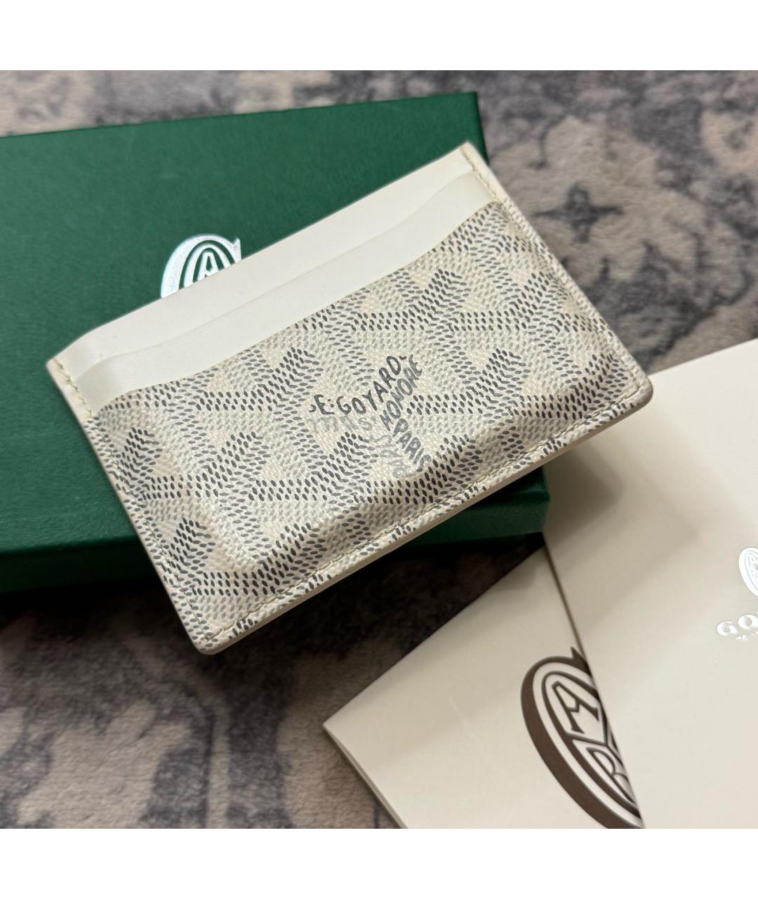 GOYARD Белый кардхолдер, фото 4