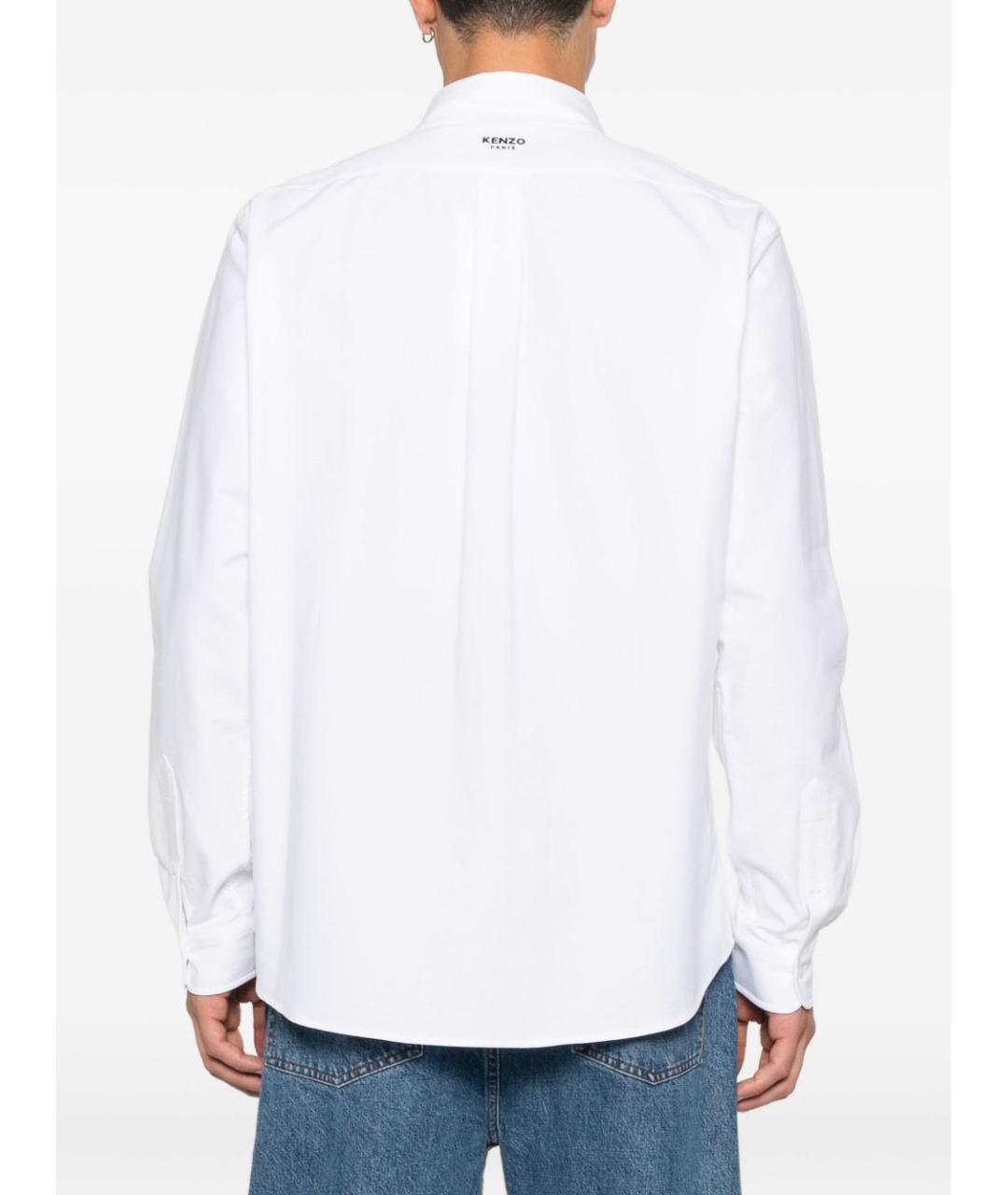 KENZO Белая хлопковая кэжуал рубашка, фото 2