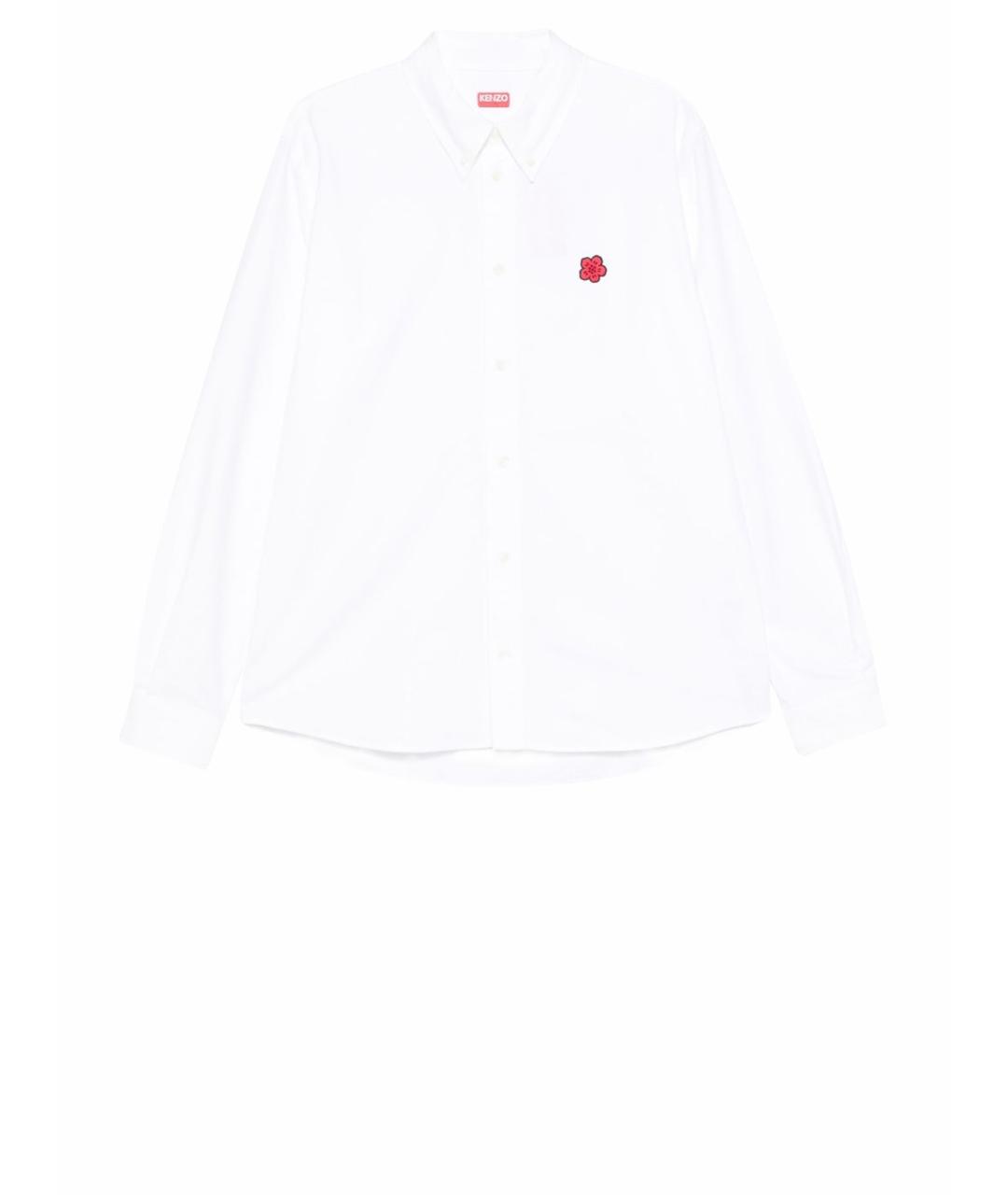 KENZO Белая хлопковая кэжуал рубашка, фото 1