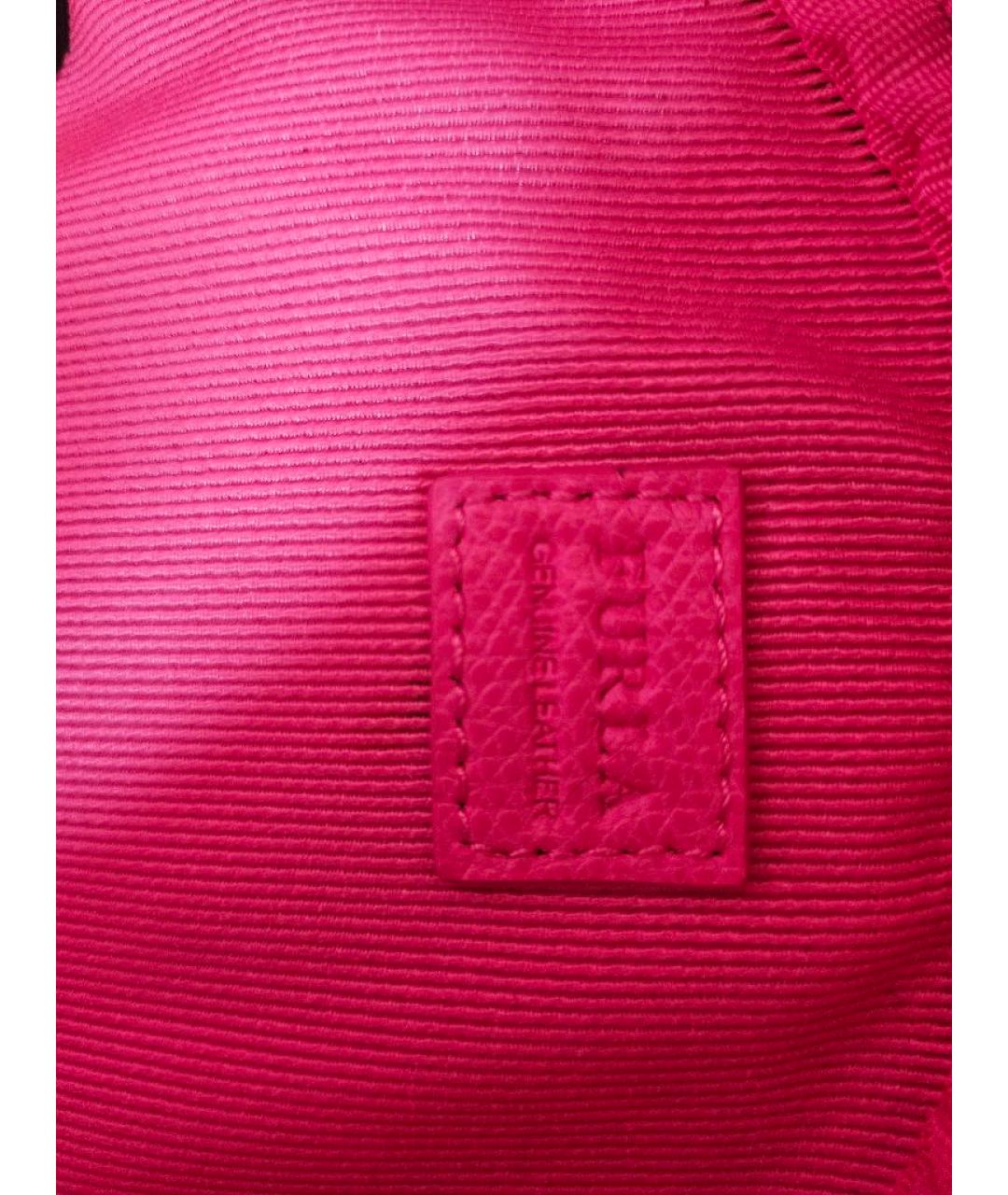 FURLA Розовая кожаная сумка через плечо, фото 5