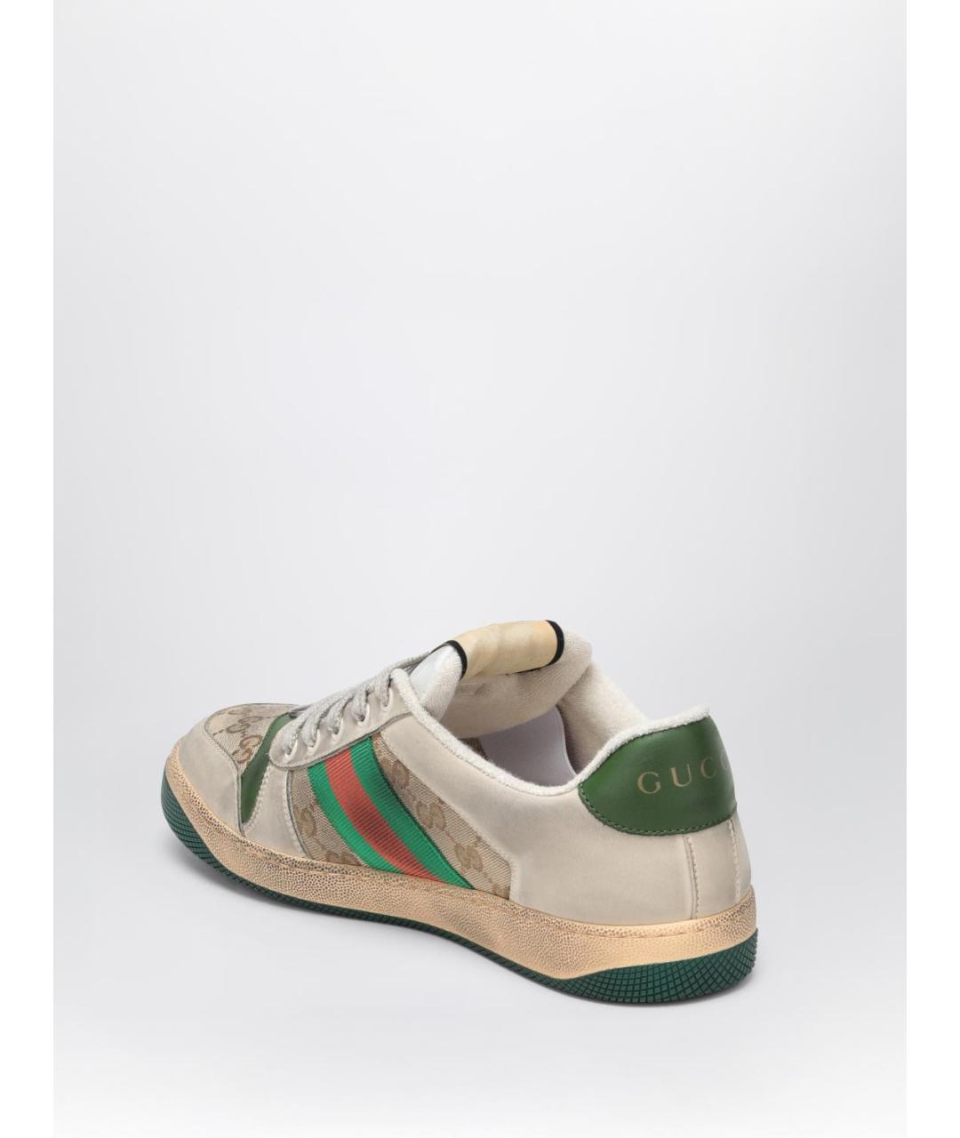 GUCCI Бежевые низкие кроссовки / кеды, фото 3