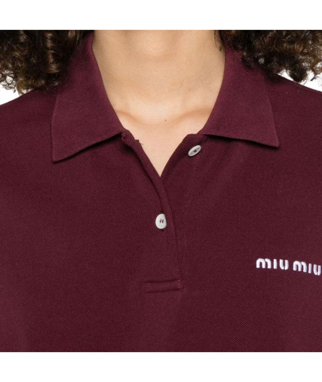MIU MIU Бордовая рубашка, фото 2