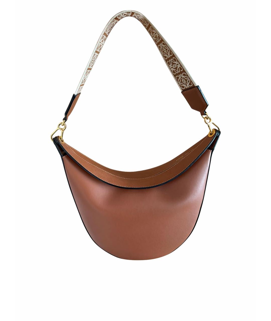 LOEWE Коричневая кожаная сумка тоут, фото 1