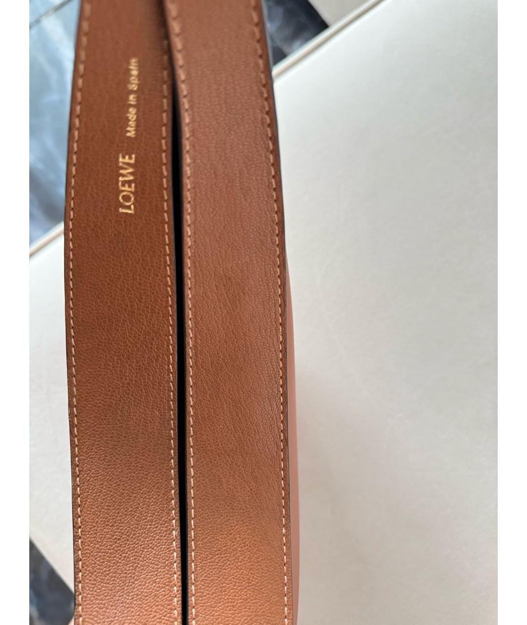 LOEWE Коричневая кожаная сумка тоут, фото 3
