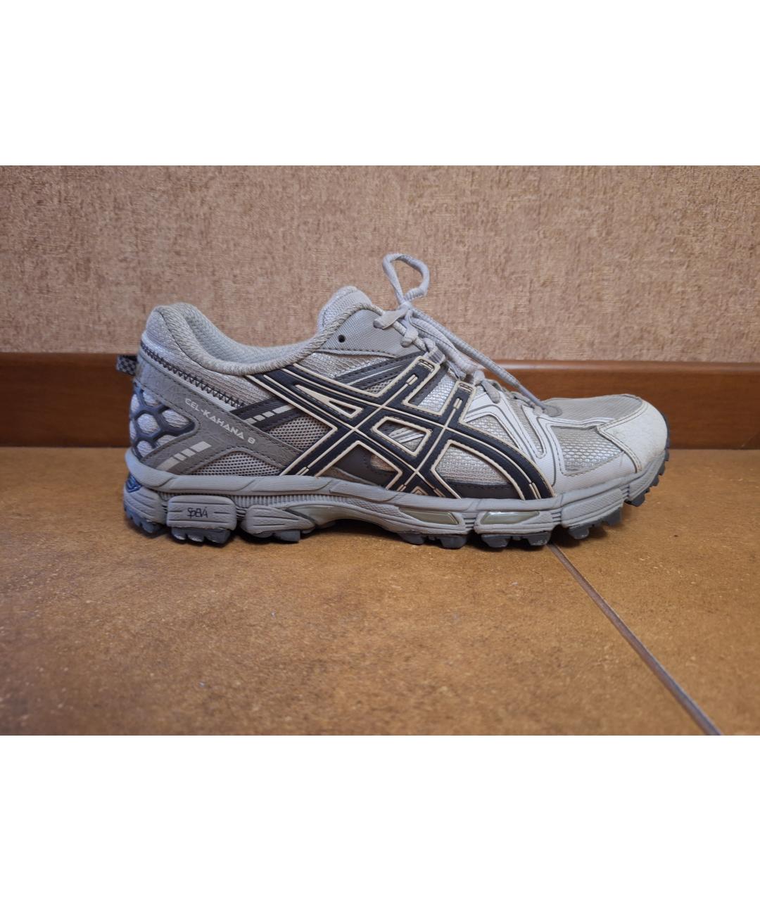 ASICS Серые синтетические низкие кроссовки / кеды, фото 9