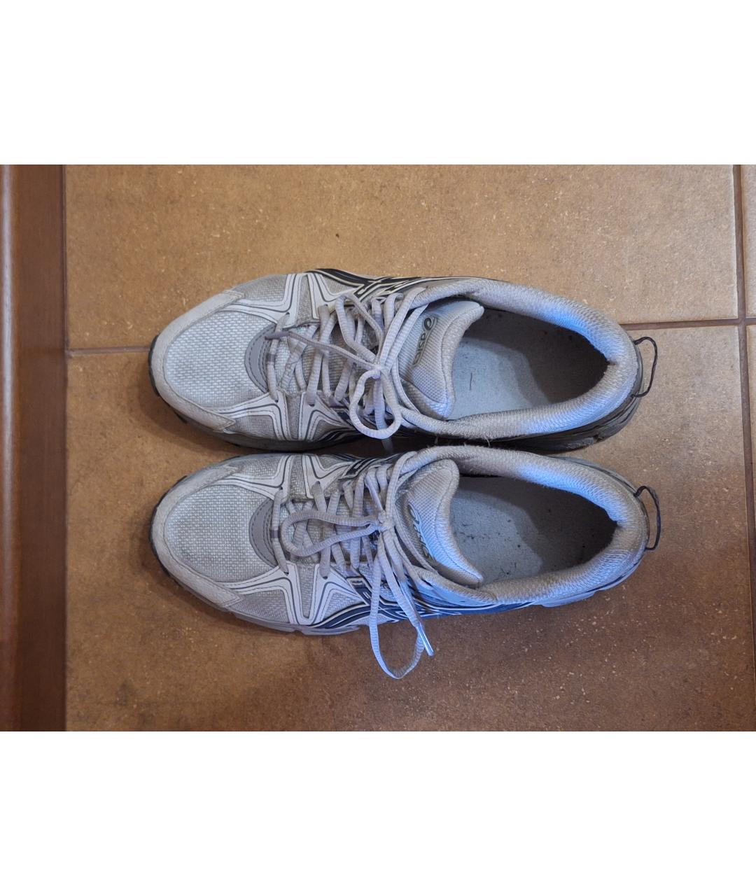 ASICS Серые синтетические низкие кроссовки / кеды, фото 3