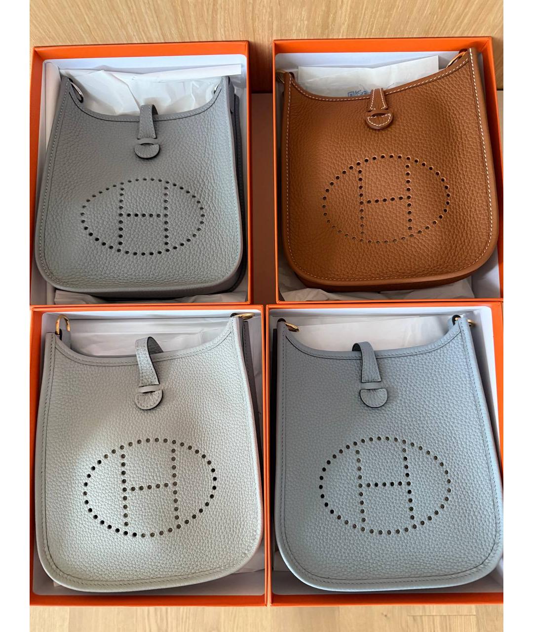 HERMES Коричневая кожаная сумка через плечо, фото 3