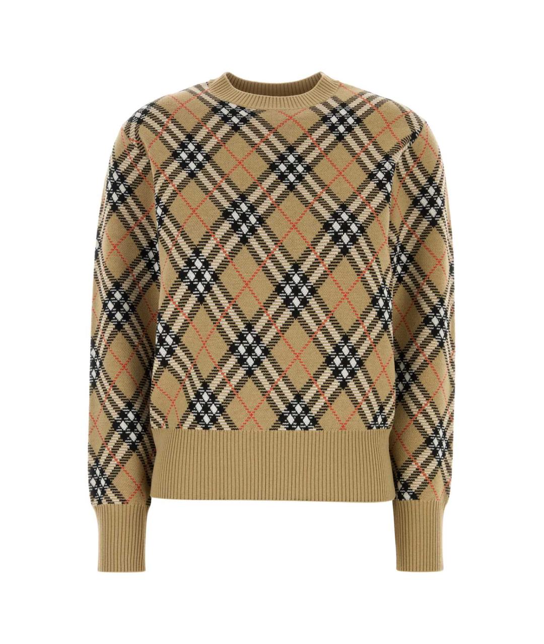 BURBERRY Бежевый полиэстеровый джемпер / свитер, фото 1