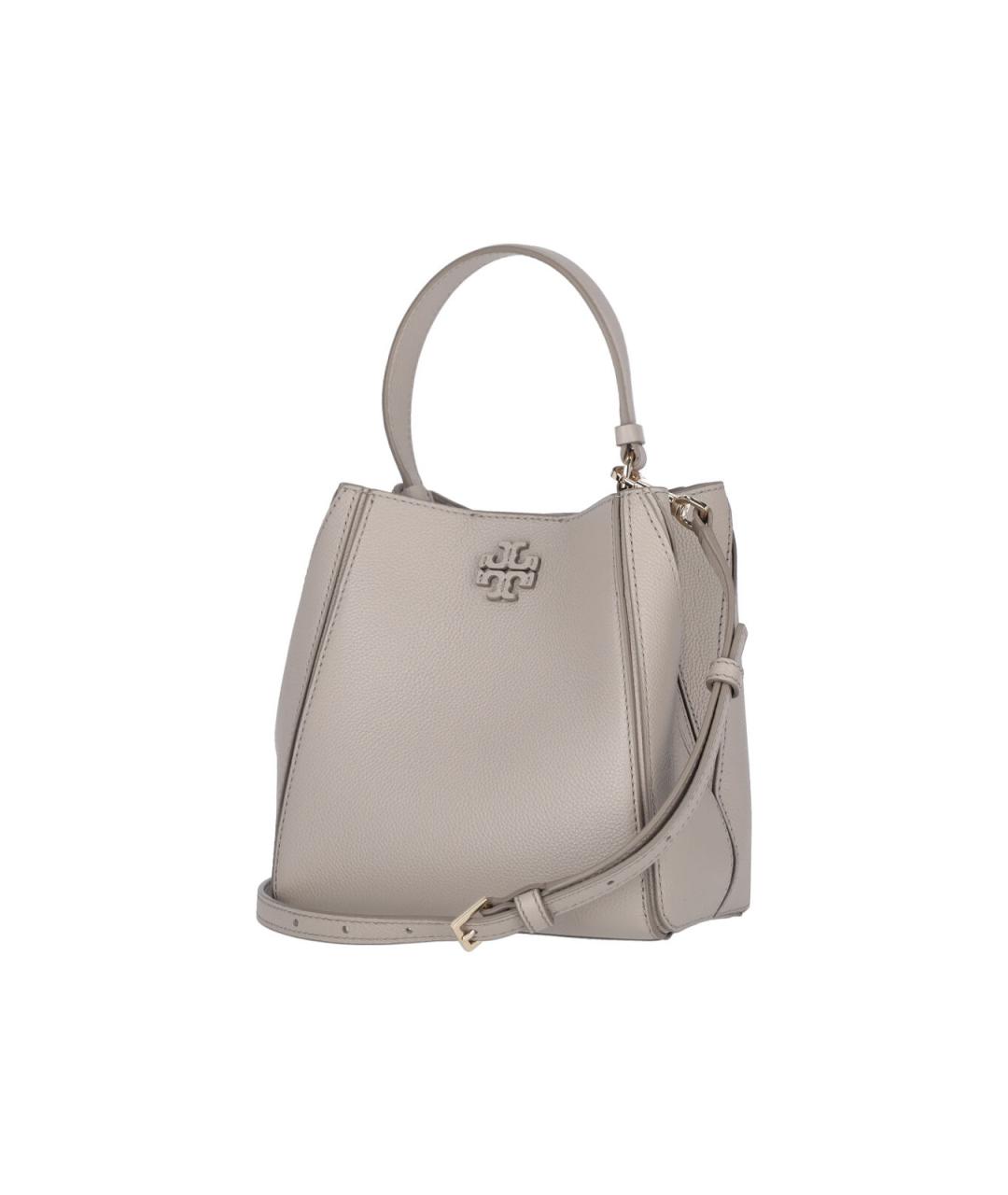 TORY BURCH Бежевая кожаная сумка тоут, фото 2