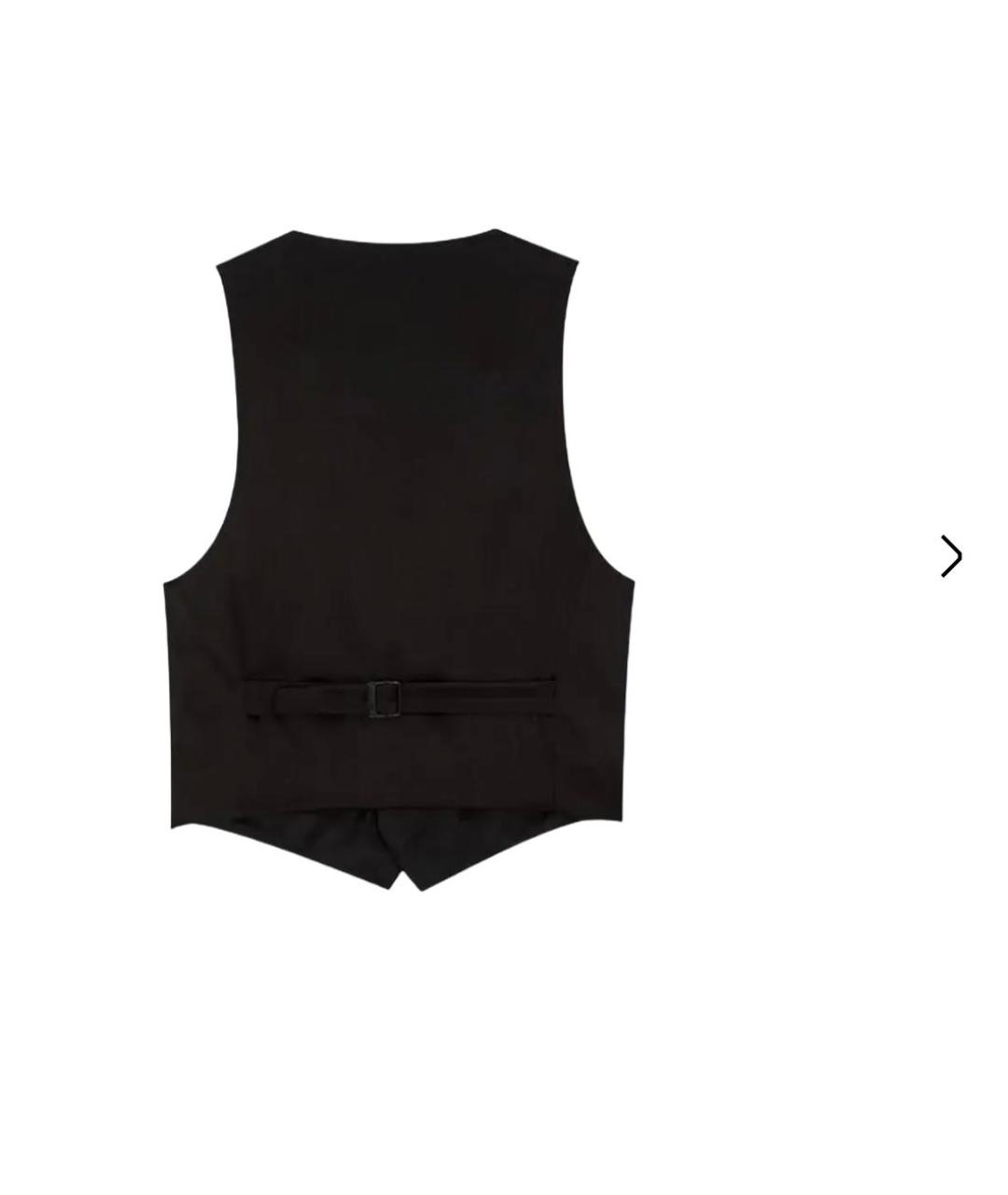 SAINT LAURENT Черный жилет, фото 2