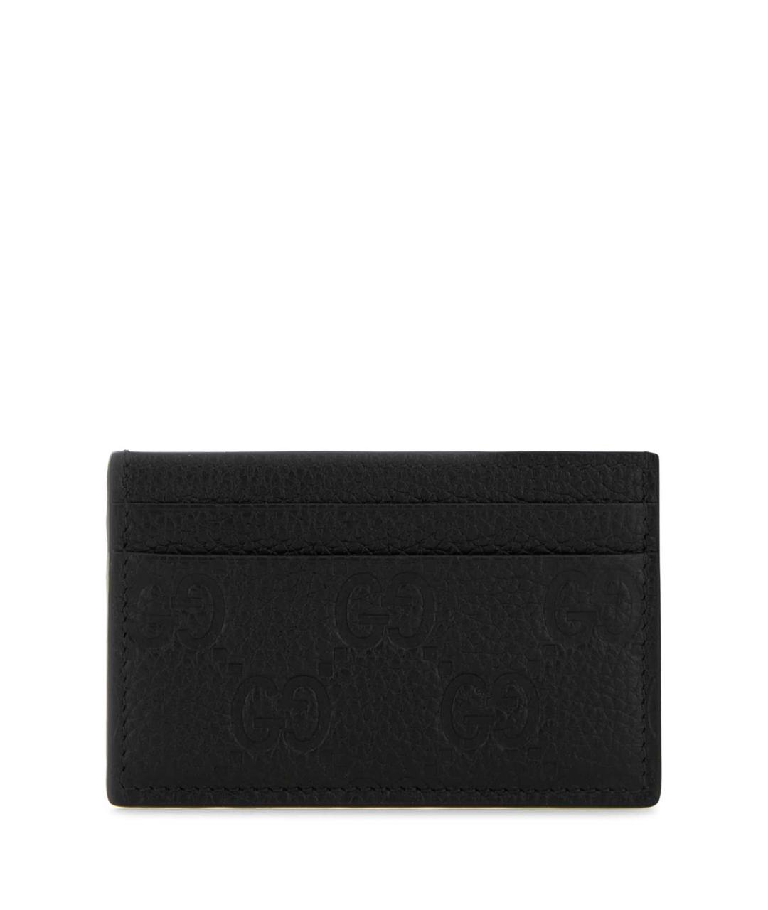 GUCCI Черный кожаный кардхолдер, фото 1