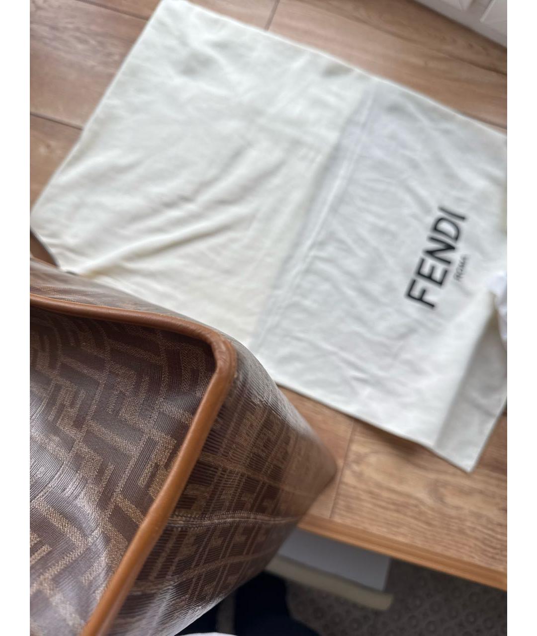FENDI Коричневая сумка тоут, фото 8