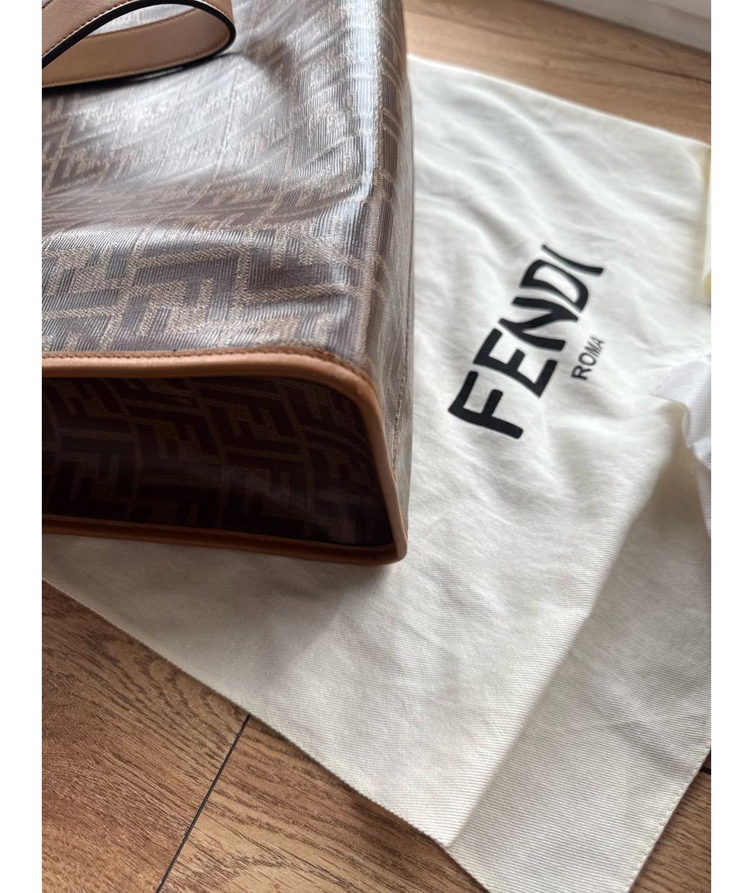 FENDI Коричневая сумка тоут, фото 5