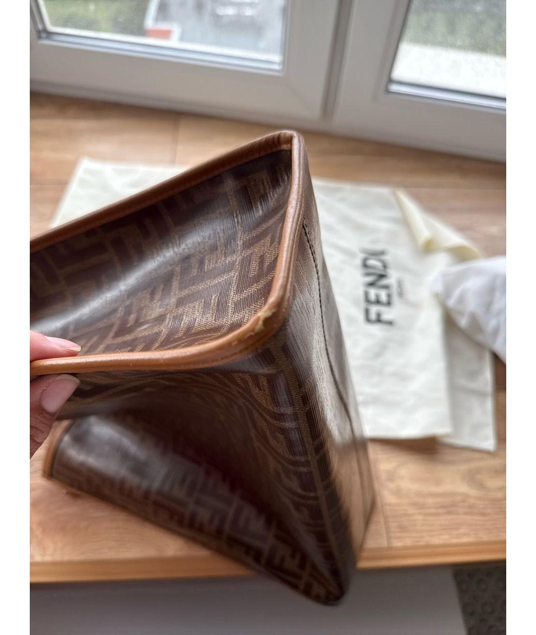FENDI Коричневая сумка тоут, фото 7