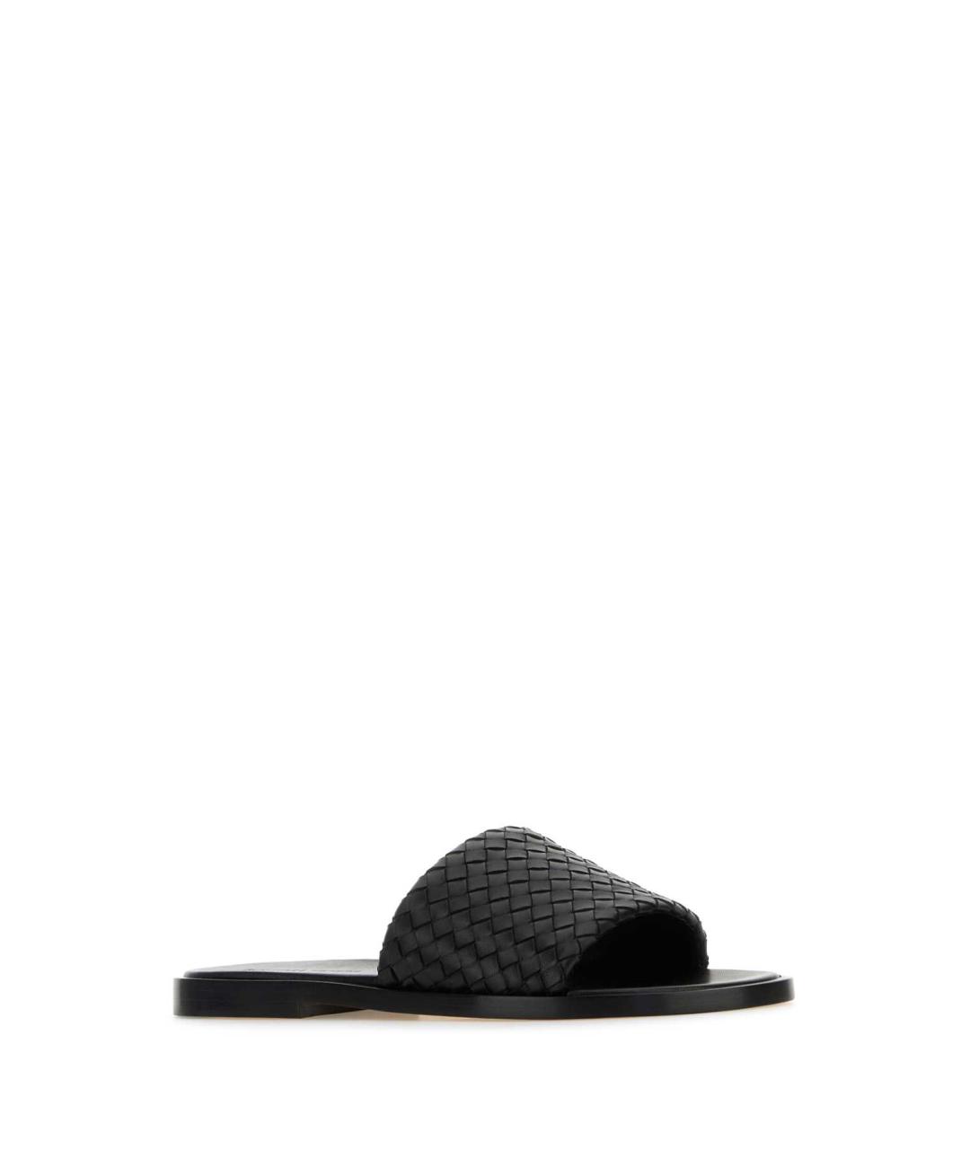 BOTTEGA VENETA Черные шлепанцы, фото 2