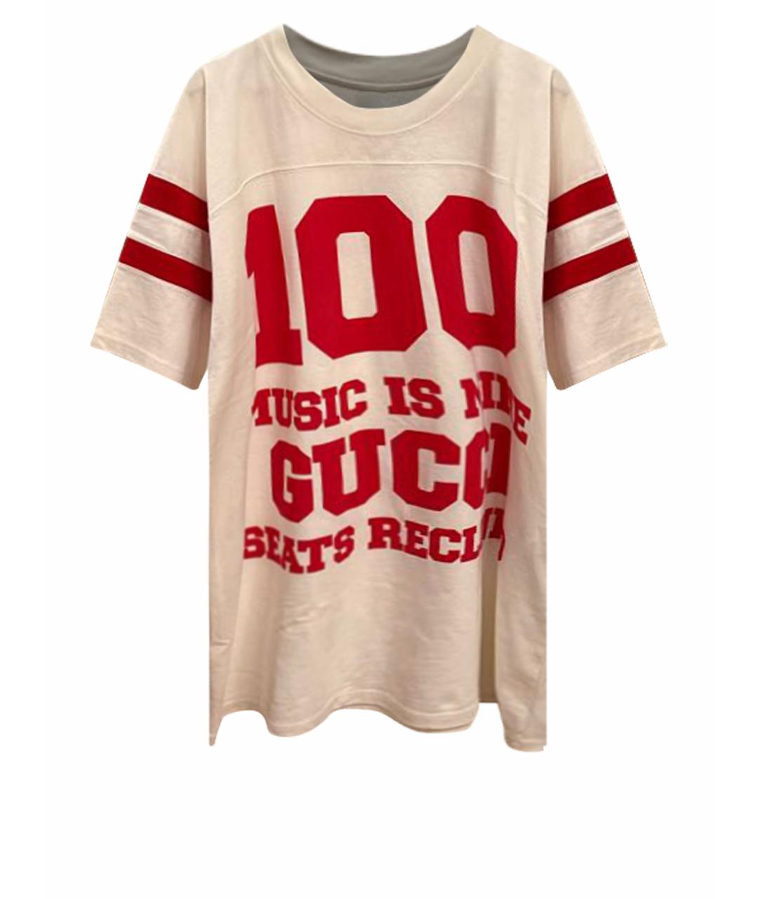 GUCCI Хлопковая футболка, фото 1