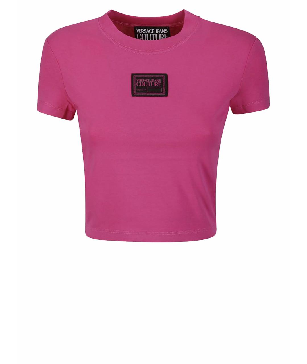 VERSACE JEANS COUTURE Фуксия футболка, фото 1
