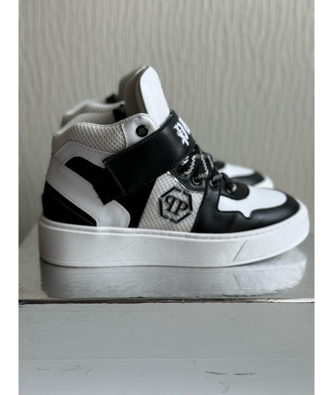 PHILIPP PLEIN Мульти кожаные кроссовки, фото 9
