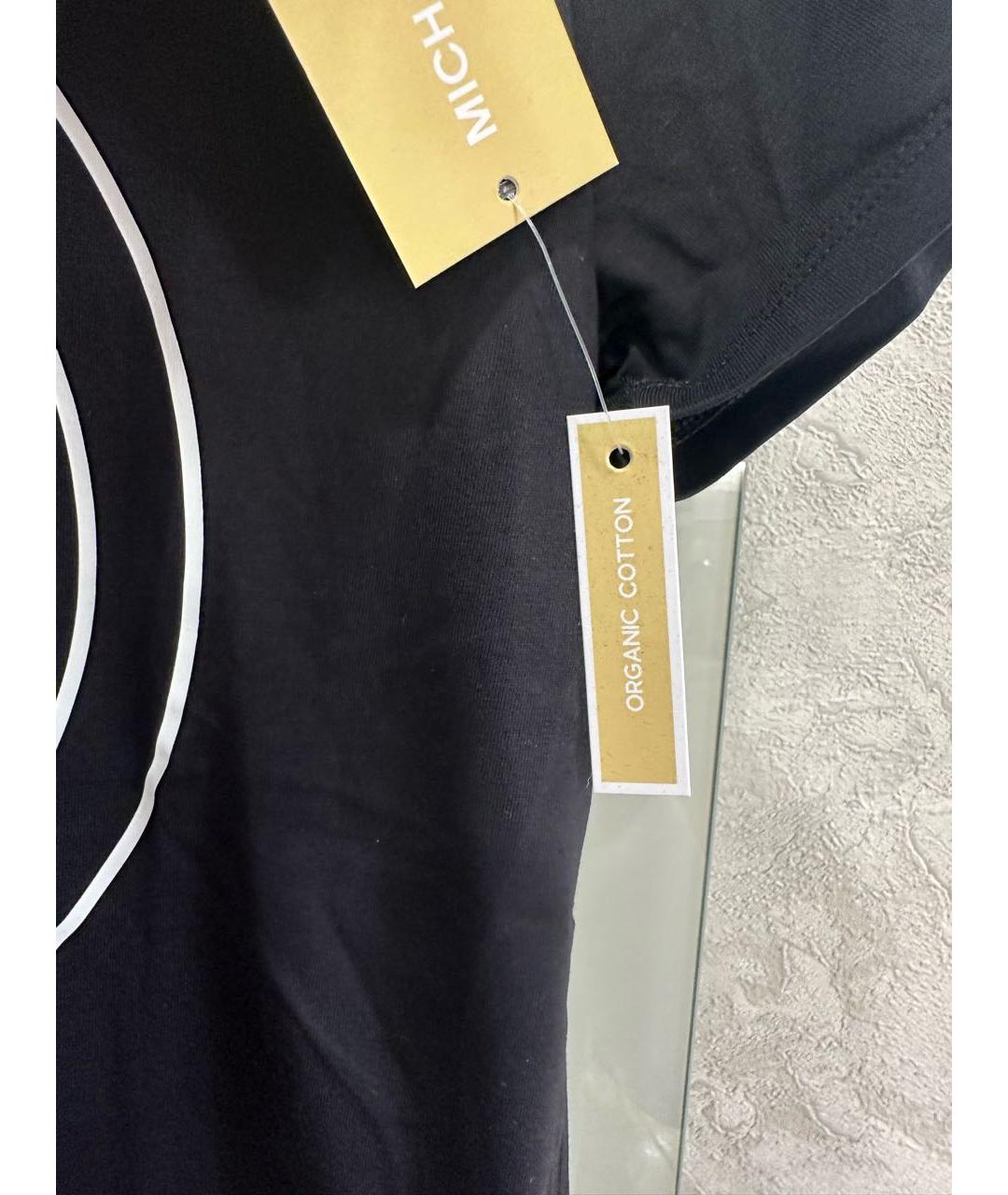 MICHAEL KORS Черная хлопковая футболка, фото 4