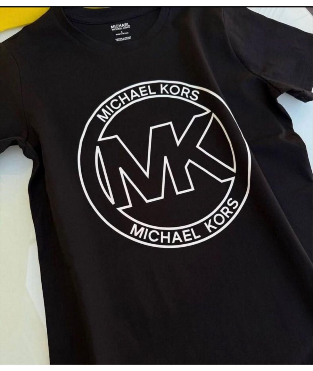 MICHAEL KORS Черная хлопковая футболка, фото 7