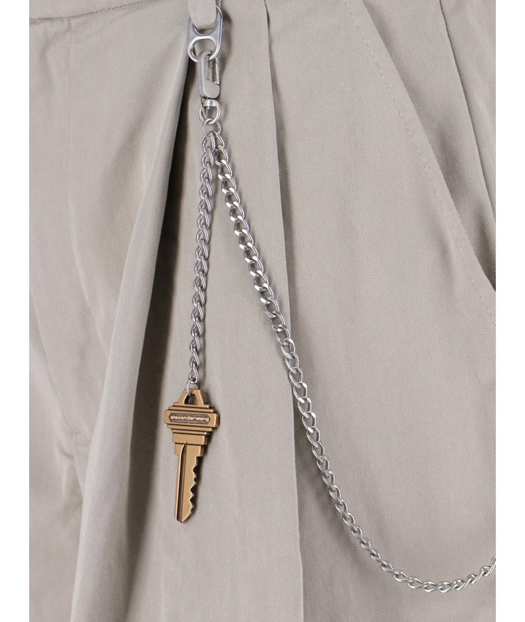 ALEXANDER WANG Серые хлопковые шорты, фото 4