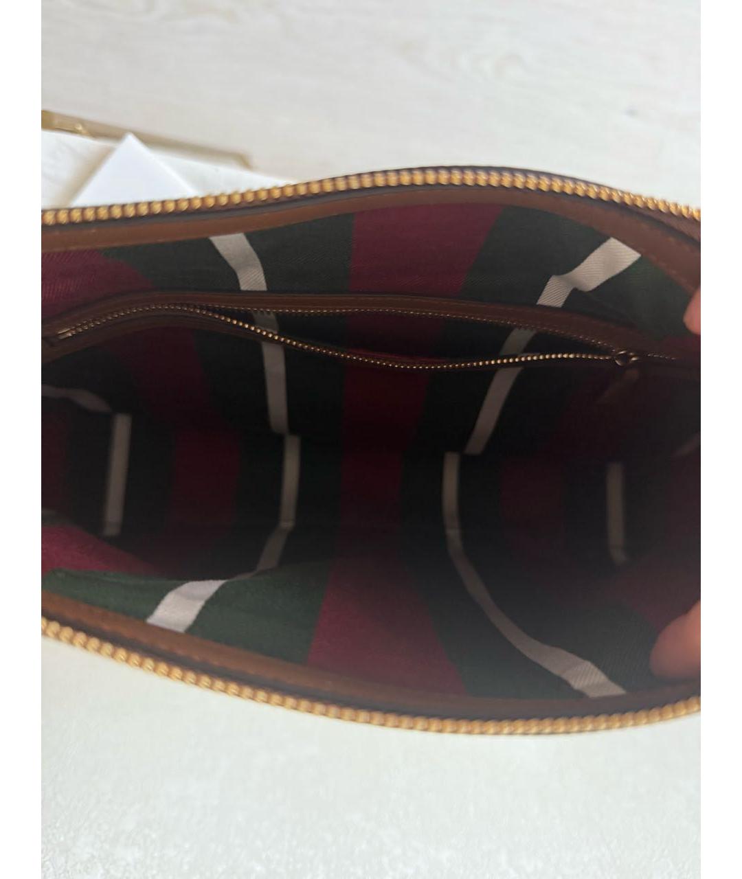 GUCCI Коричневая сумка с короткими ручками, фото 6