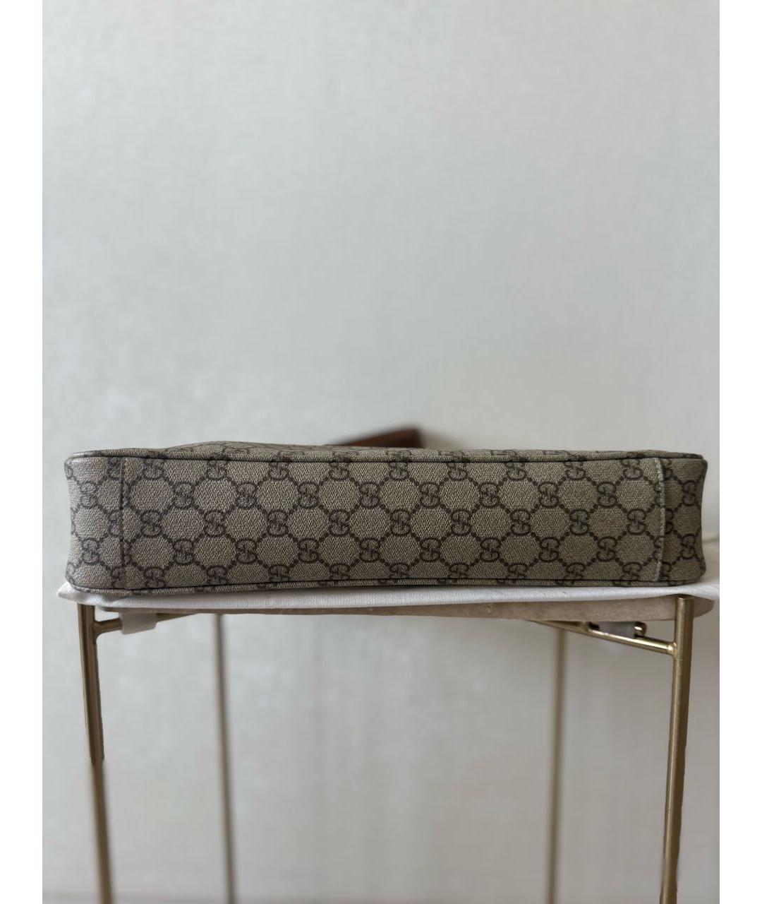 GUCCI Коричневая сумка с короткими ручками, фото 5