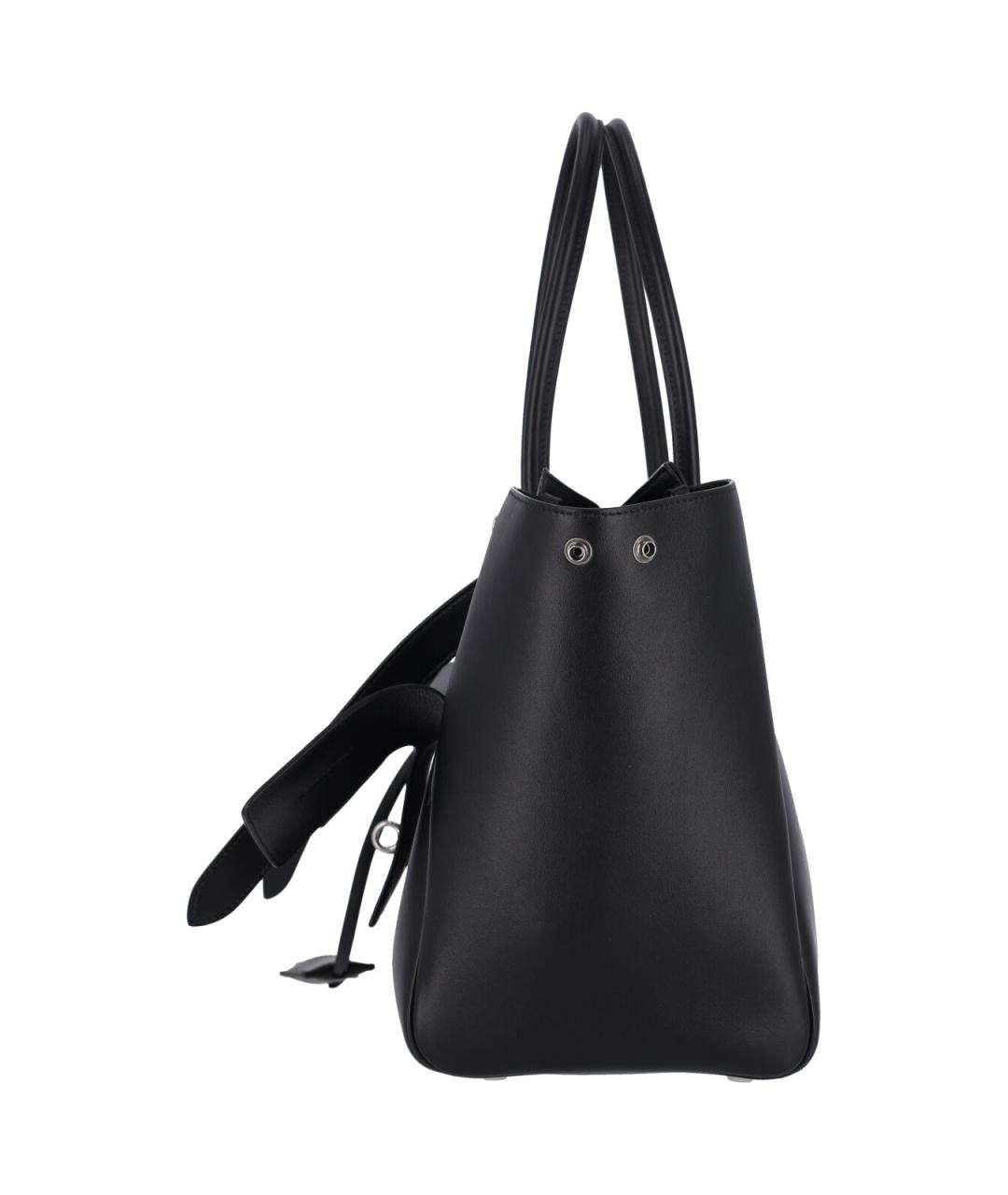BALENCIAGA Черная кожаная сумка тоут, фото 5