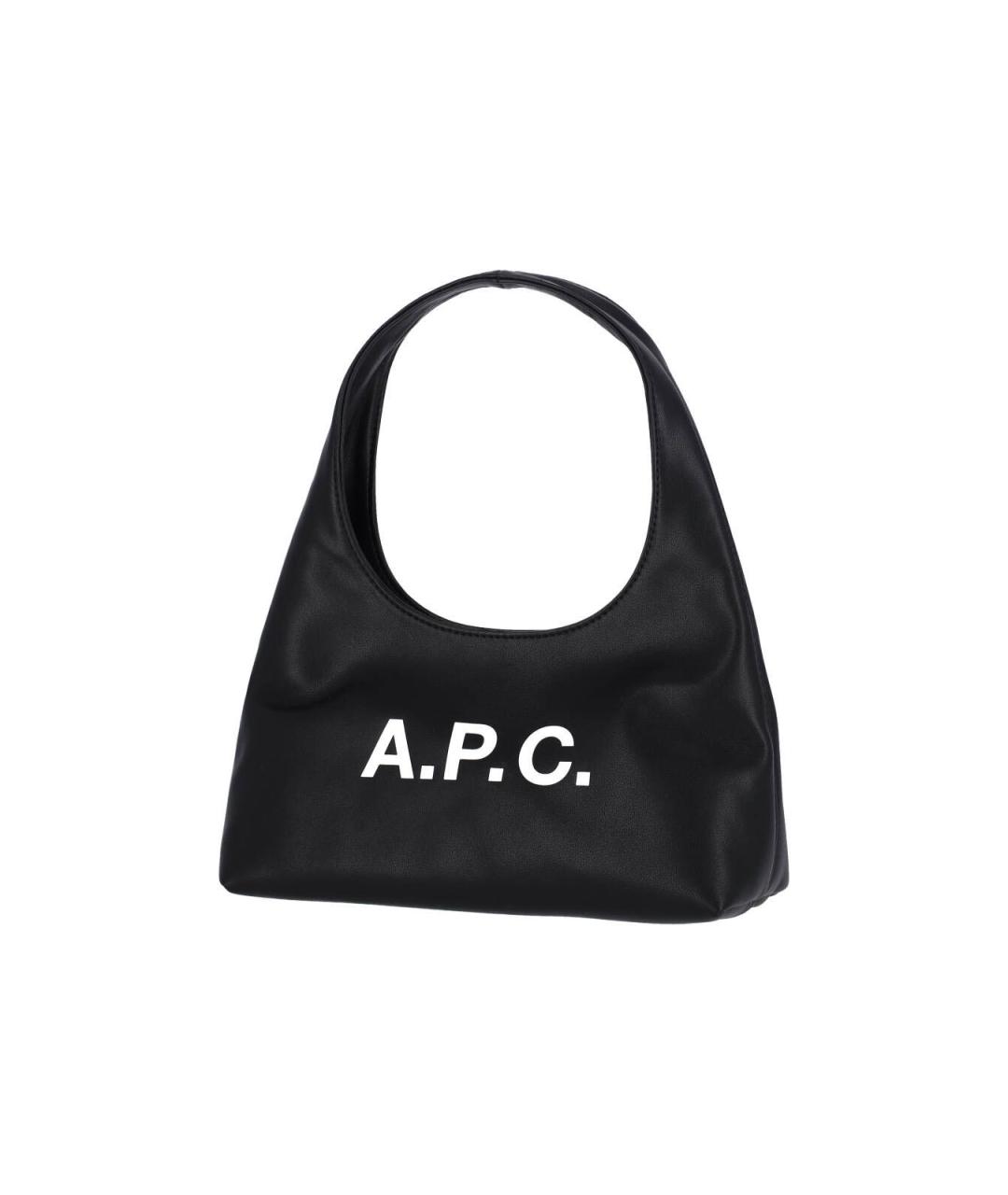 A.P.C. Черная сумка через плечо из искусственной кожи, фото 2